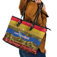 Netherlands Overijssel Province Leather Tote Bag Flag Style