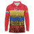 Netherlands Overijssel Province Long Sleeve Polo Shirt Flag Style