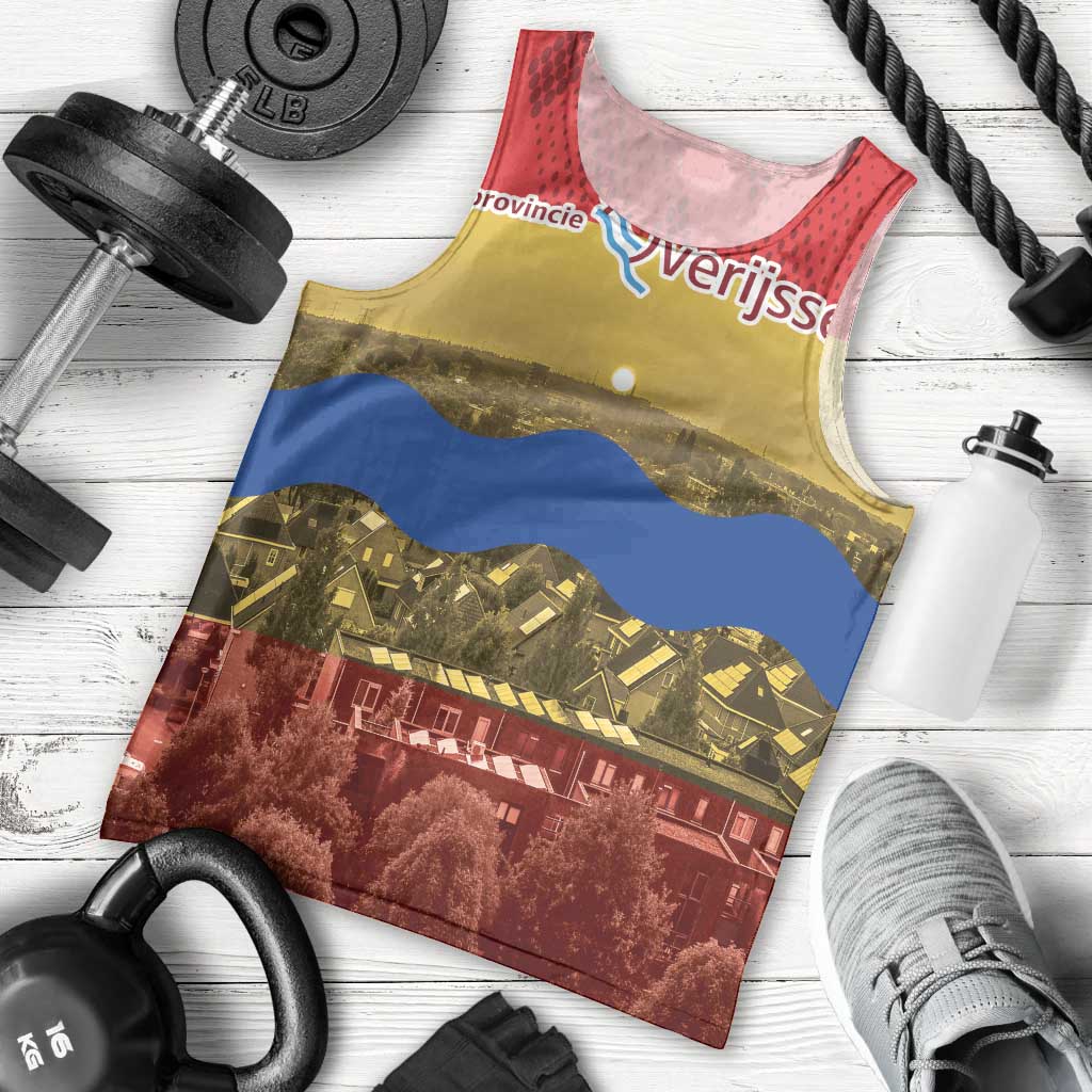 Netherlands Overijssel Province Men Tank Top Flag Style