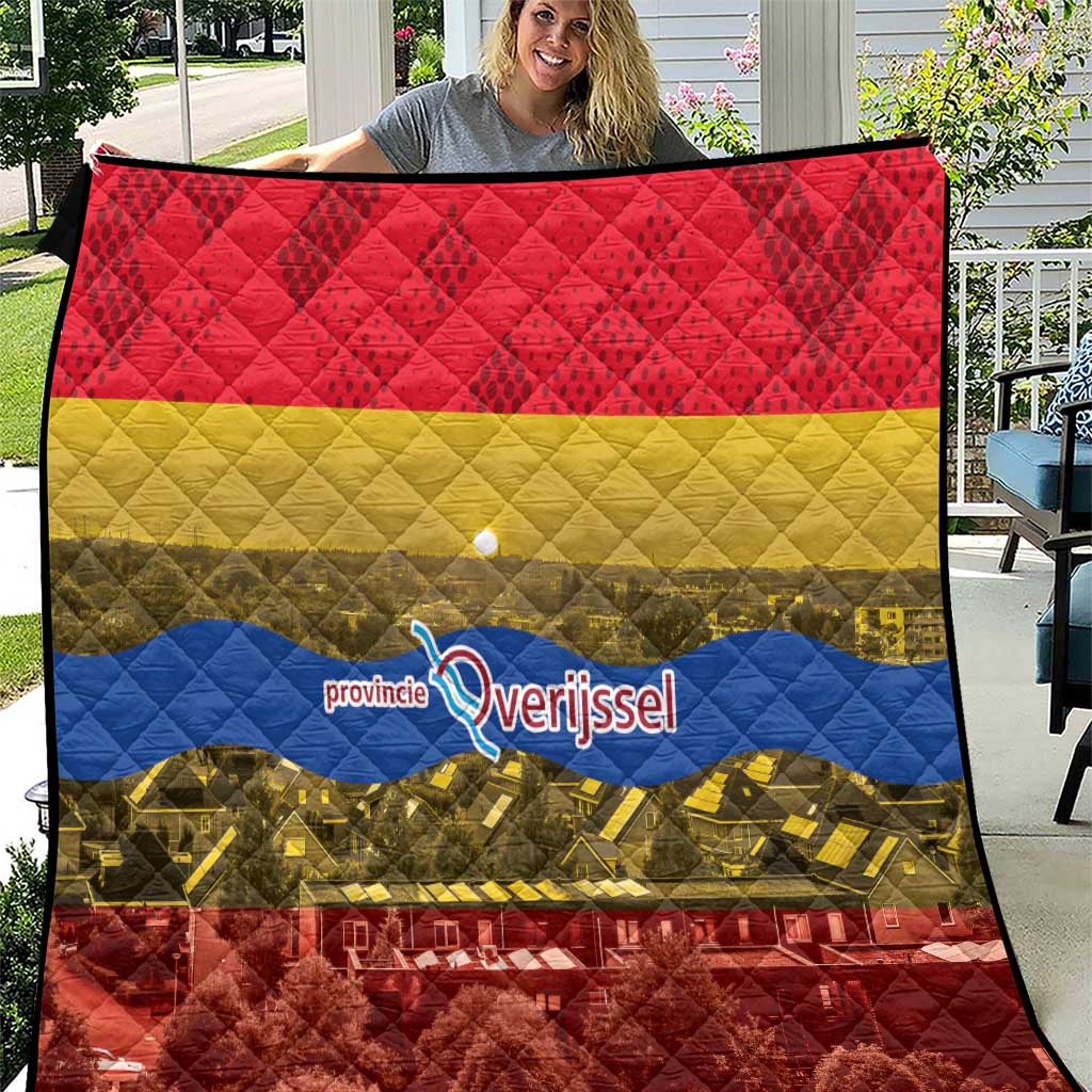 Netherlands Overijssel Province Quilt Flag Style