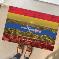 Netherlands Overijssel Province Rubber Doormat Flag Style