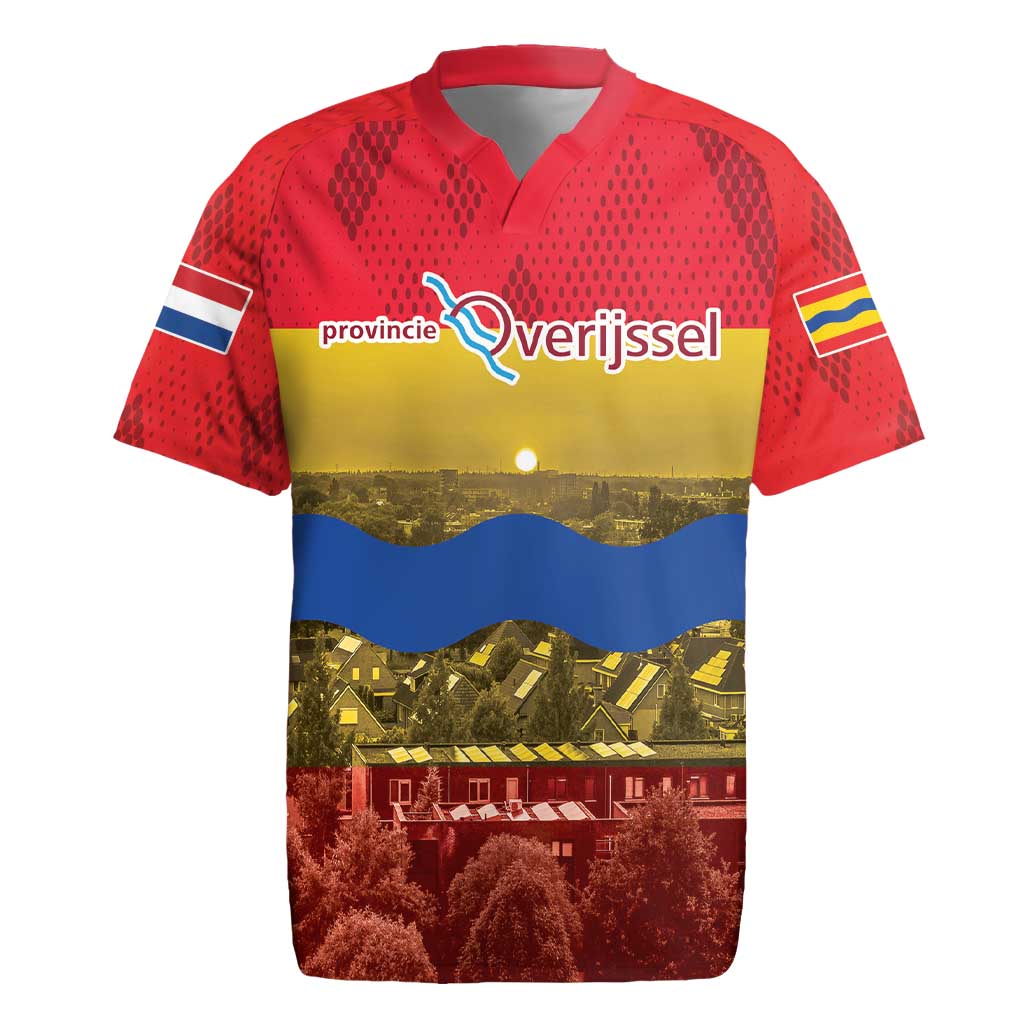 Netherlands Overijssel Province Rugby Jersey Flag Style