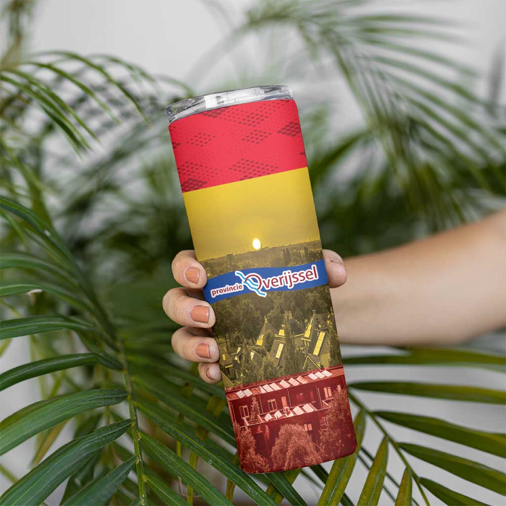 Netherlands Overijssel Province Skinny Tumbler Flag Style