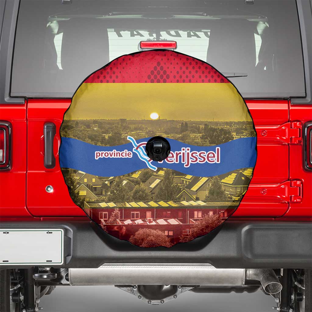 Netherlands Overijssel Province Spare Tire Cover Flag Style