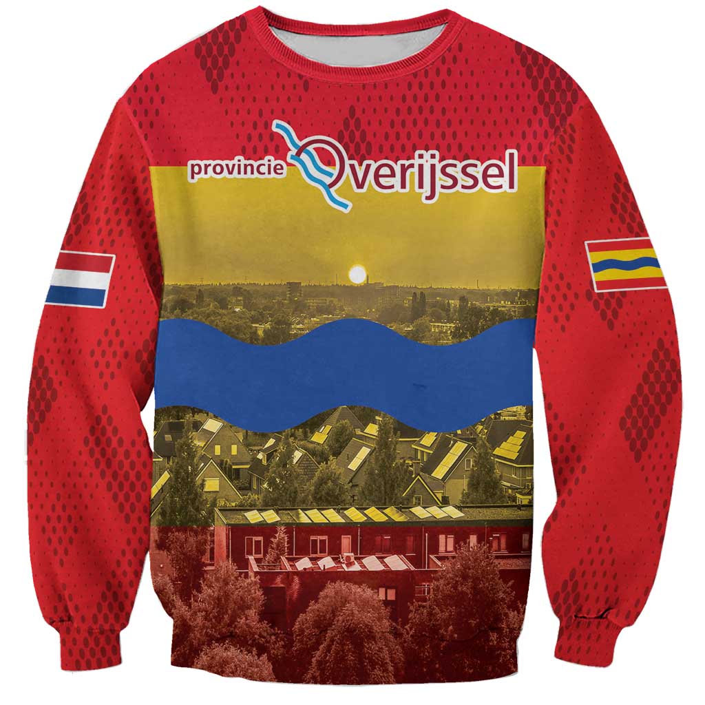 Netherlands Overijssel Province Sweatshirt Flag Style