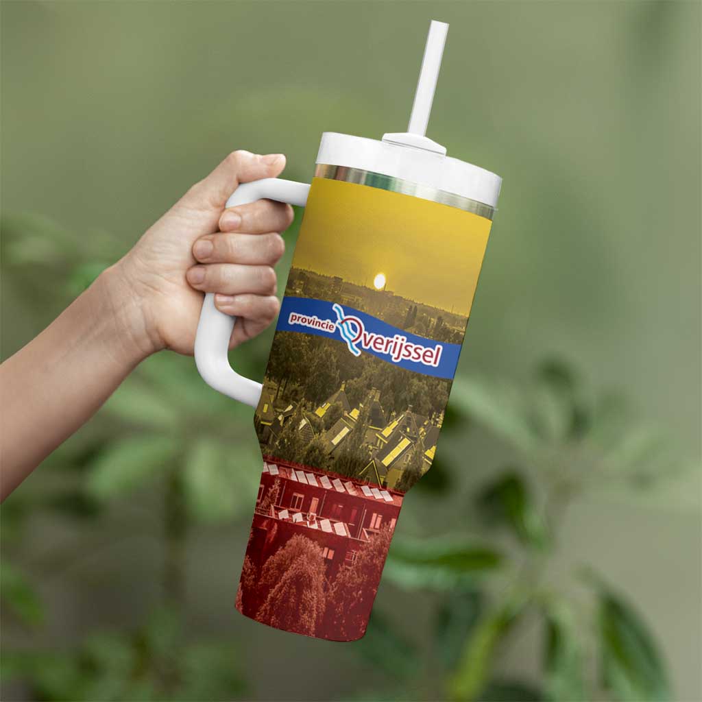 Netherlands Overijssel Province Tumbler With Handle Flag Style