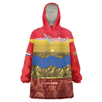 Netherlands Overijssel Province Wearable Blanket Hoodie Flag Style