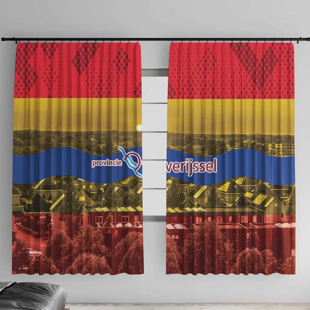 Netherlands Overijssel Province Window Curtain Flag Style