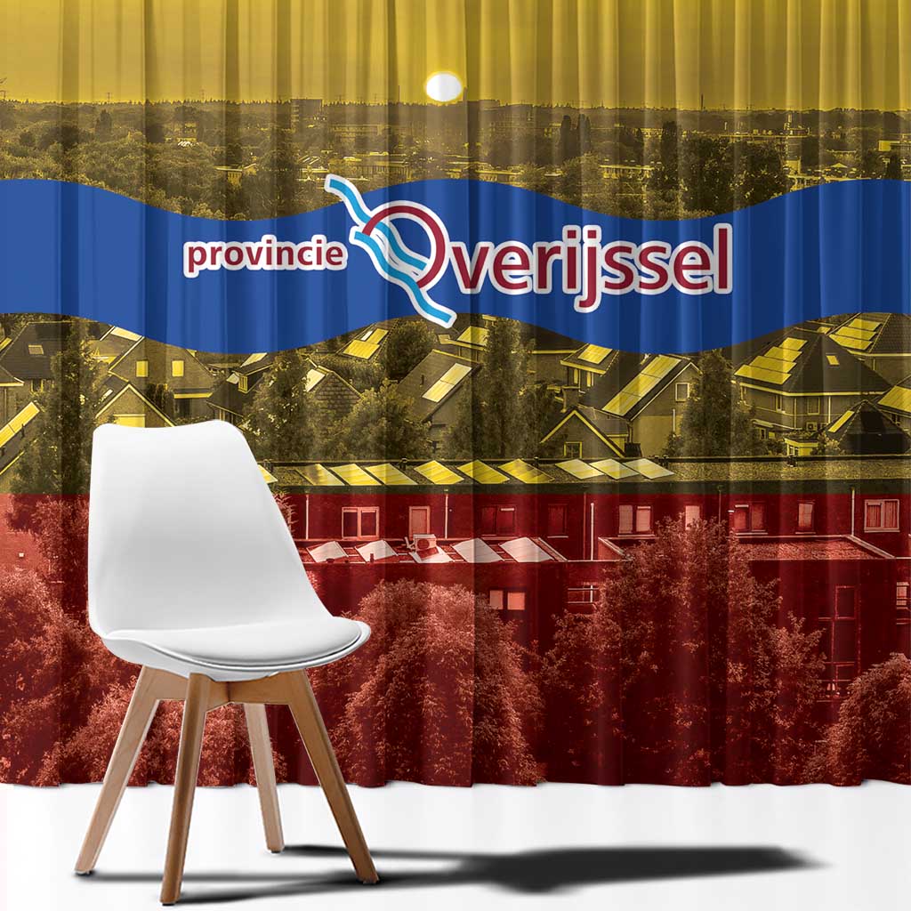 Netherlands Overijssel Province Window Curtain Flag Style