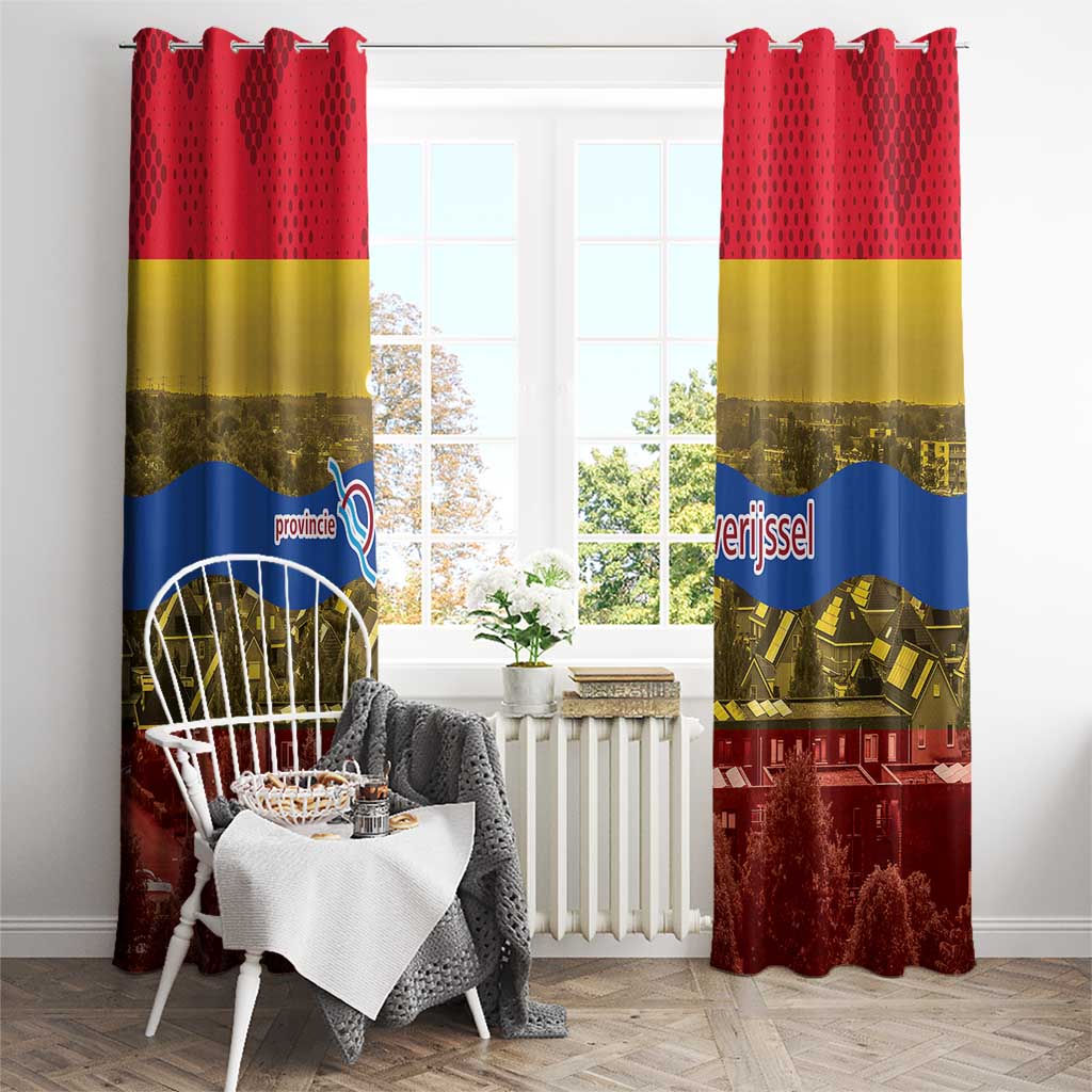 Netherlands Overijssel Province Window Curtain Flag Style