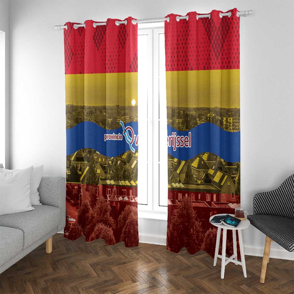 Netherlands Overijssel Province Window Curtain Flag Style
