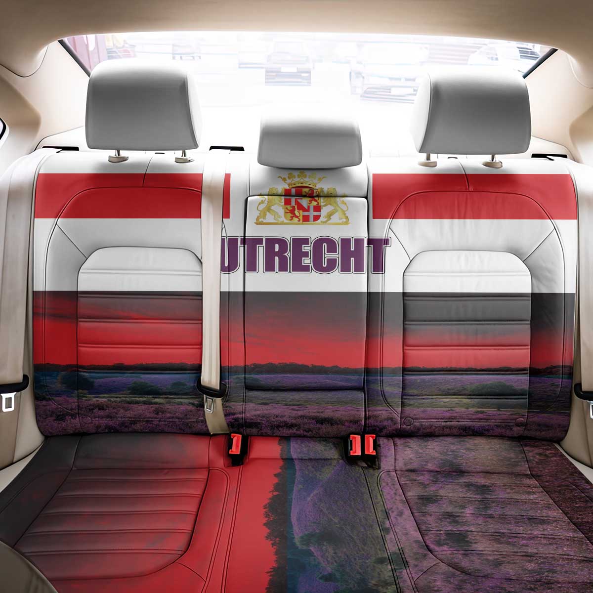 Netherlands Utrecht Province Back Car Seat Cover Flag Style