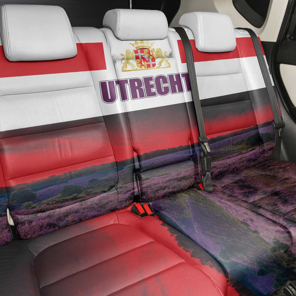 Netherlands Utrecht Province Back Car Seat Cover Flag Style
