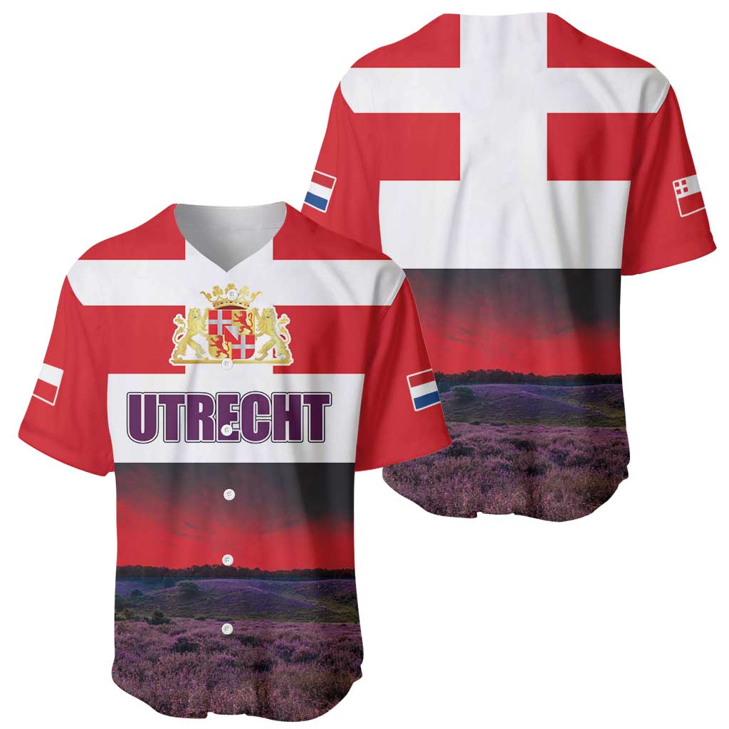 Netherlands Utrecht Province Baseball Jersey Flag Style