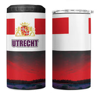 Netherlands Utrecht Province 4 in 1 Can Cooler Tumbler Flag Style