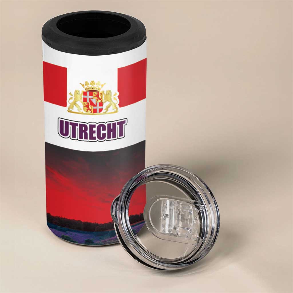 Netherlands Utrecht Province 4 in 1 Can Cooler Tumbler Flag Style
