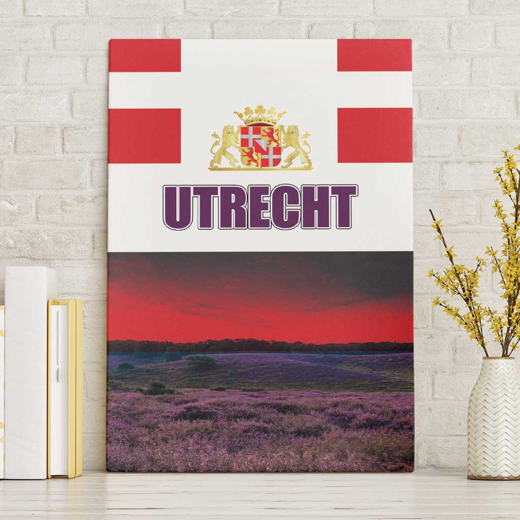 Netherlands Utrecht Province Canvas Wall Art Flag Style