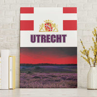 Netherlands Utrecht Province Canvas Wall Art Flag Style