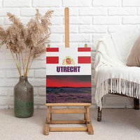 Netherlands Utrecht Province Canvas Wall Art Flag Style