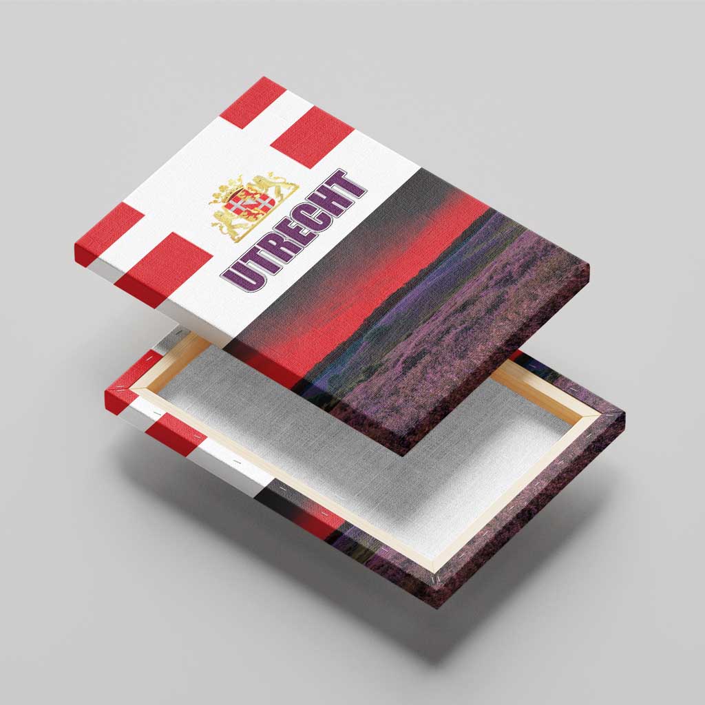 Netherlands Utrecht Province Canvas Wall Art Flag Style