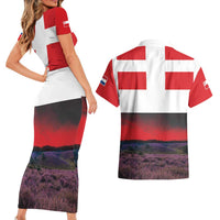 Netherlands Utrecht Province Couples Matching Short Sleeve Bodycon Dress and Hawaiian Shirt Flag Style