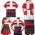Netherlands Utrecht Province Family Matching Off Shoulder Maxi Dress and Hawaiian Shirt Flag Style