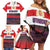 Netherlands Utrecht Province Family Matching Off Shoulder Short Dress and Hawaiian Shirt Flag Style