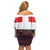 Netherlands Utrecht Province Family Matching Off Shoulder Short Dress and Hawaiian Shirt Flag Style