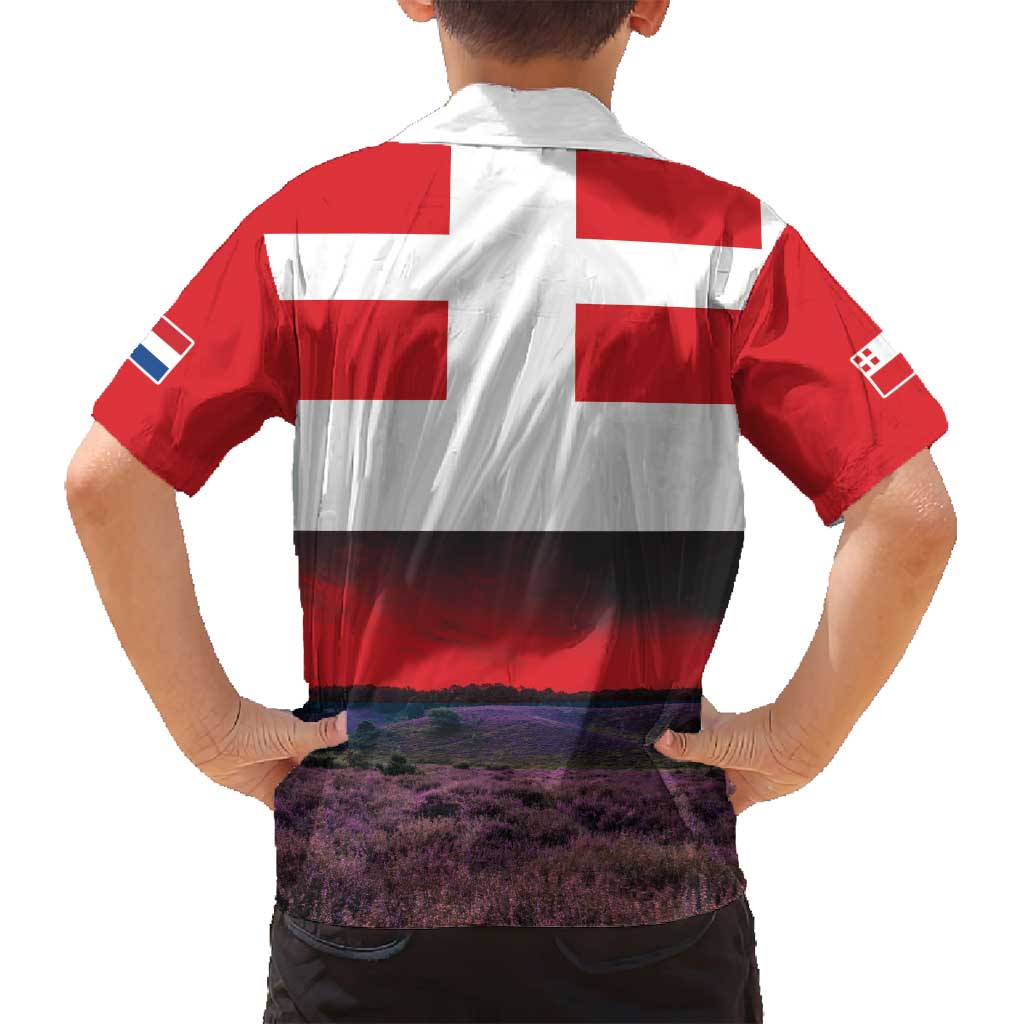 Netherlands Utrecht Province Family Matching Puletasi and Hawaiian Shirt Flag Style