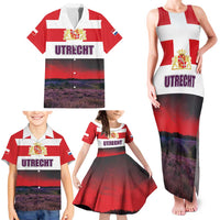 Netherlands Utrecht Province Family Matching Tank Maxi Dress and Hawaiian Shirt Flag Style