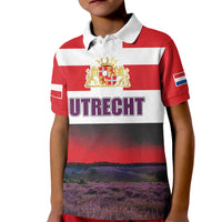 Netherlands Utrecht Province Kid Polo Shirt Flag Style