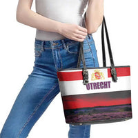Netherlands Utrecht Province Leather Tote Bag Flag Style