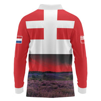 Netherlands Utrecht Province Long Sleeve Polo Shirt Flag Style