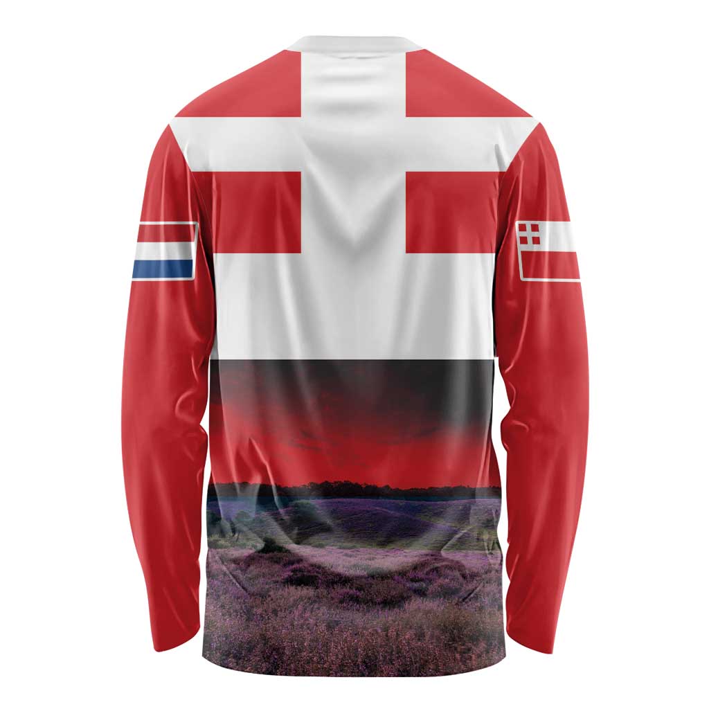 Netherlands Utrecht Province Long Sleeve Shirt Flag Style