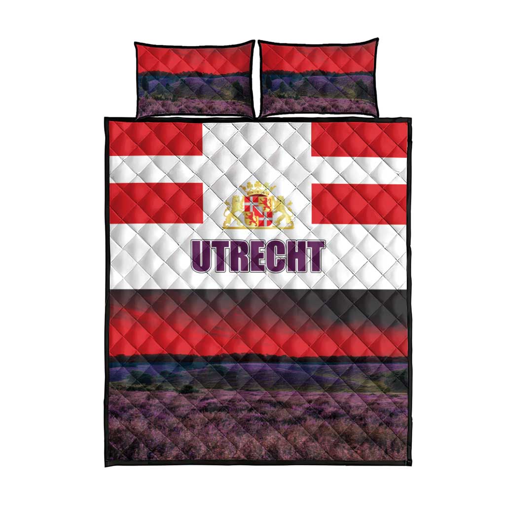 Netherlands Utrecht Province Quilt Bed Set Flag Style