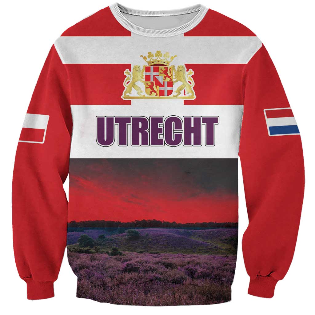 Netherlands Utrecht Province Sweatshirt Flag Style