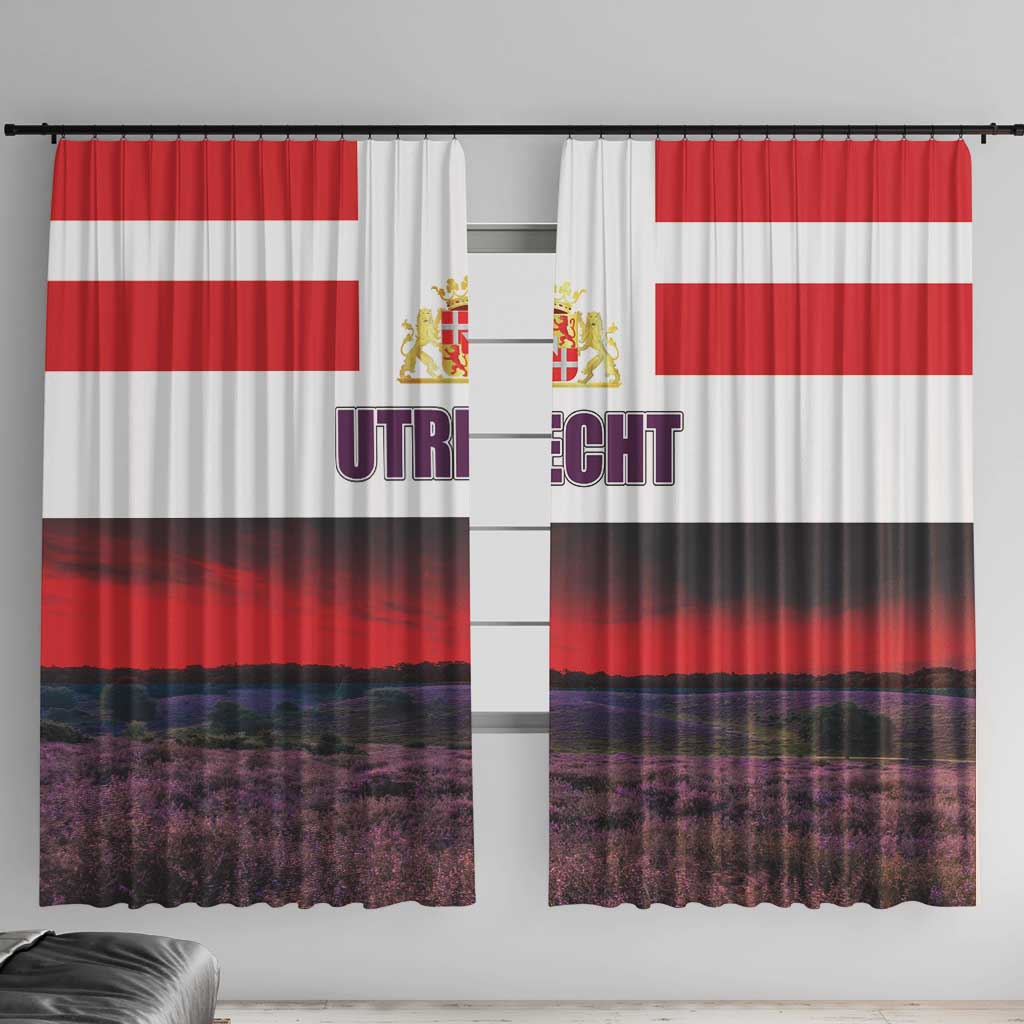 Netherlands Utrecht Province Window Curtain Flag Style