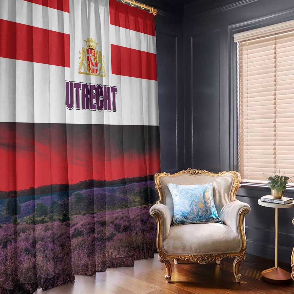 Netherlands Utrecht Province Window Curtain Flag Style