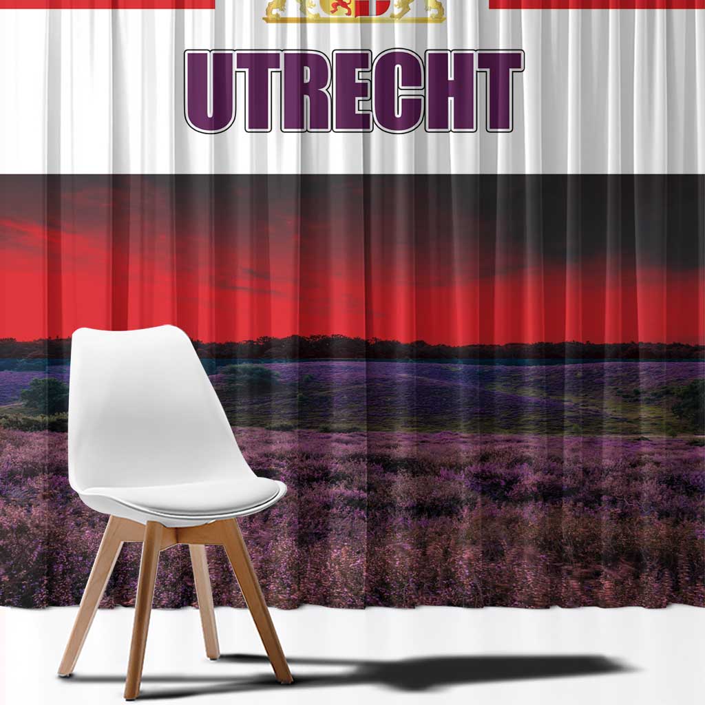 Netherlands Utrecht Province Window Curtain Flag Style