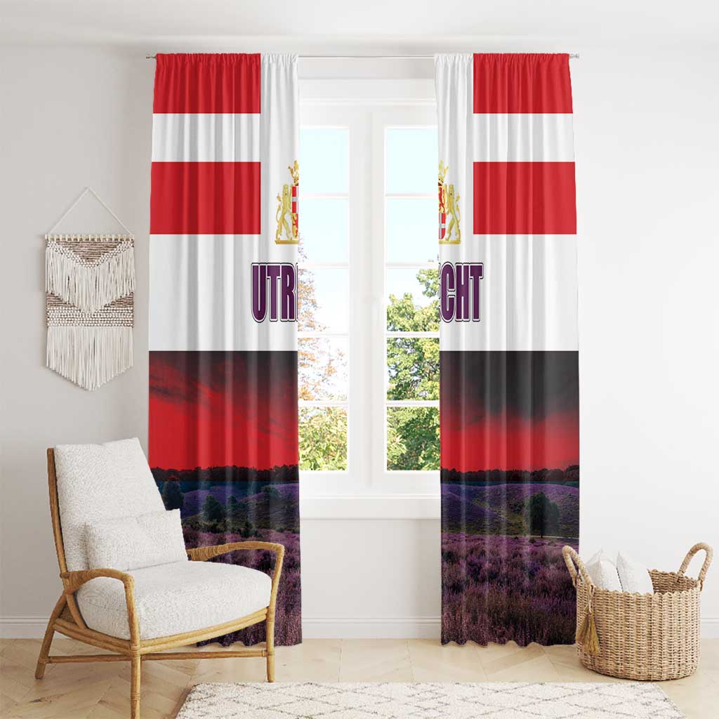 Netherlands Utrecht Province Window Curtain Flag Style