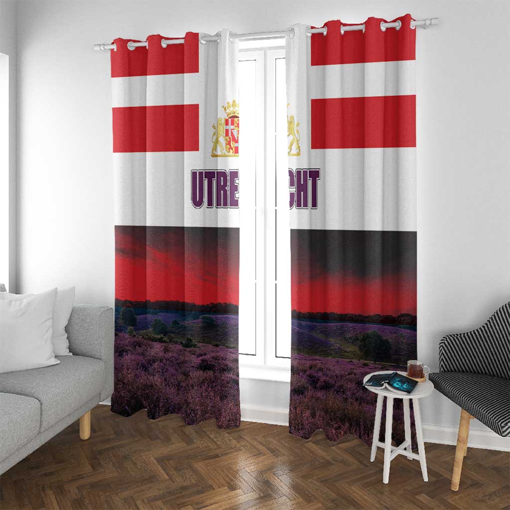 Netherlands Utrecht Province Window Curtain Flag Style