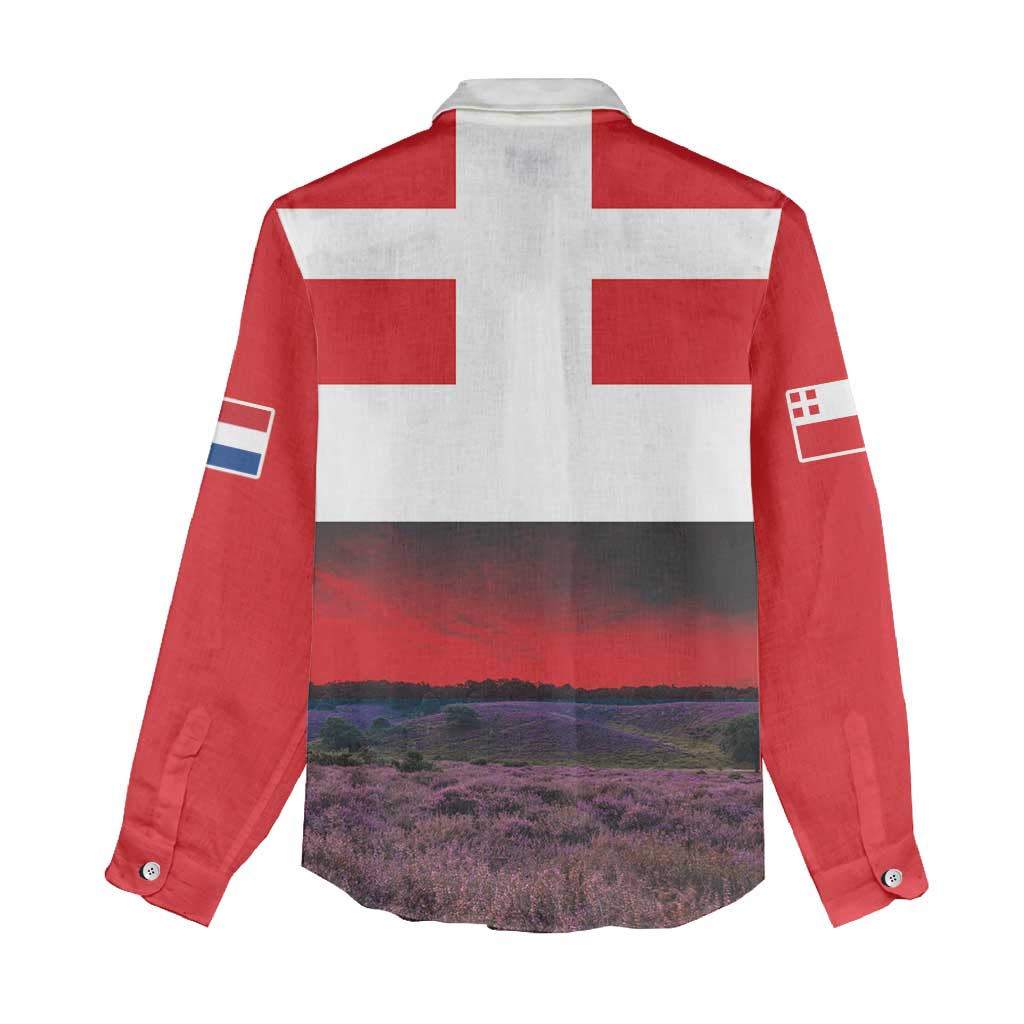 Netherlands Utrecht Province Women Casual Shirt Flag Style