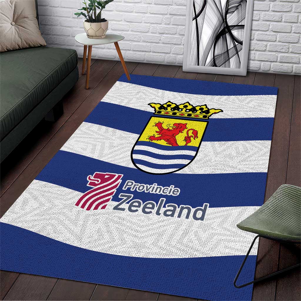 Netherlands Zeeland Province Area Rug Flag Style