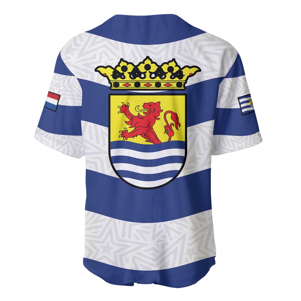 Netherlands Zeeland Province Baseball Jersey Flag Style