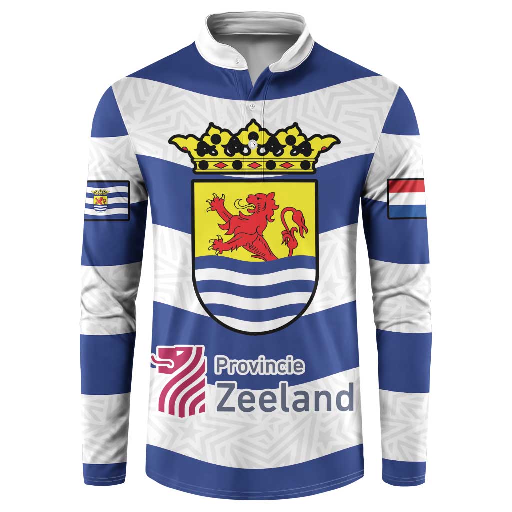 Netherlands Zeeland Province Button Sweatshirt Flag Style