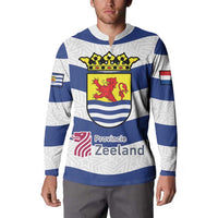Netherlands Zeeland Province Button Sweatshirt Flag Style