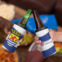Netherlands Zeeland Province 4 in 1 Can Cooler Tumbler Flag Style