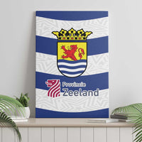 Netherlands Zeeland Province Canvas Wall Art Flag Style