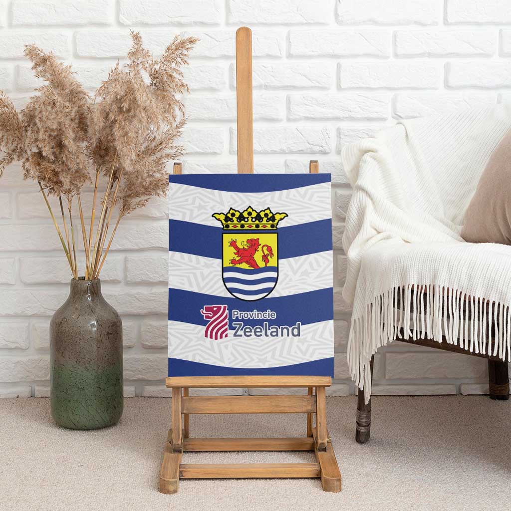 Netherlands Zeeland Province Canvas Wall Art Flag Style
