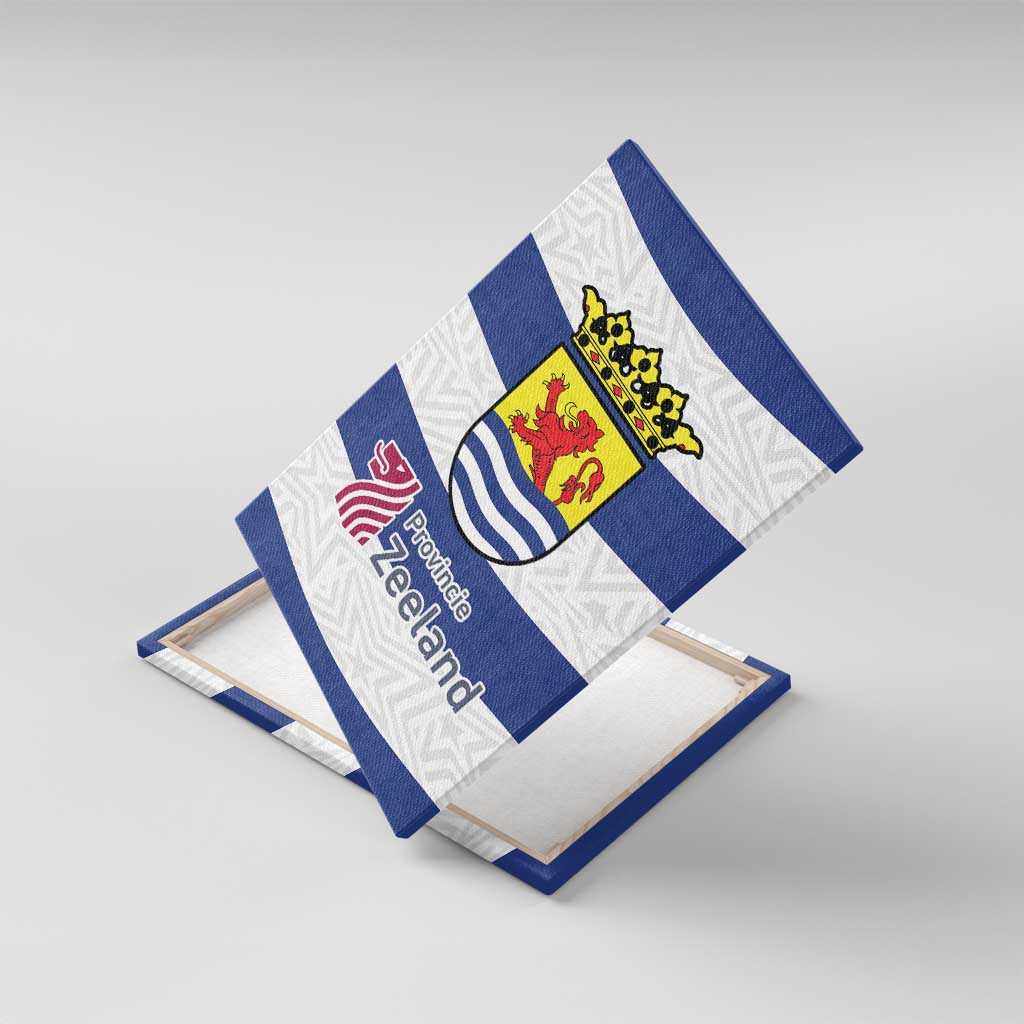 Netherlands Zeeland Province Canvas Wall Art Flag Style